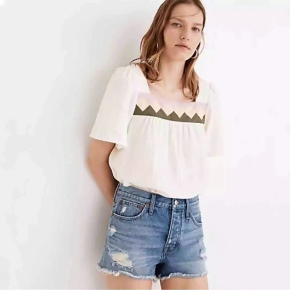 Madewell Distressed Relaxed Denim Shorts 24